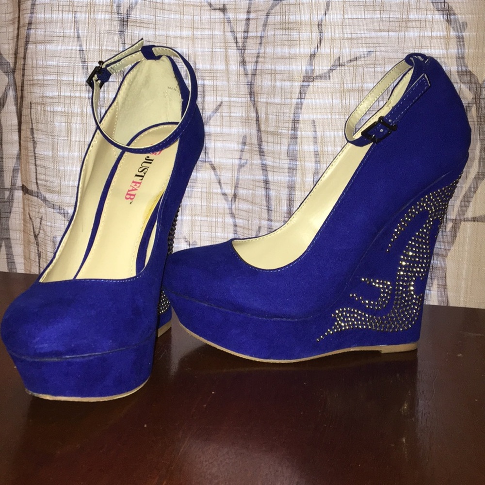 Sparkle flames platform wedges